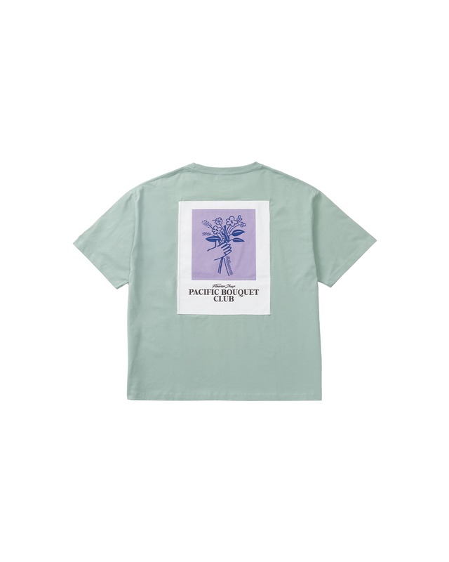 【#Re:room】BOUQUET BACK PRINT COLOR T-SHIRTS［REC895］