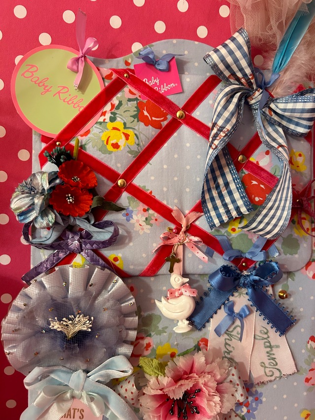 ブルーのお花のペルメル （240916）