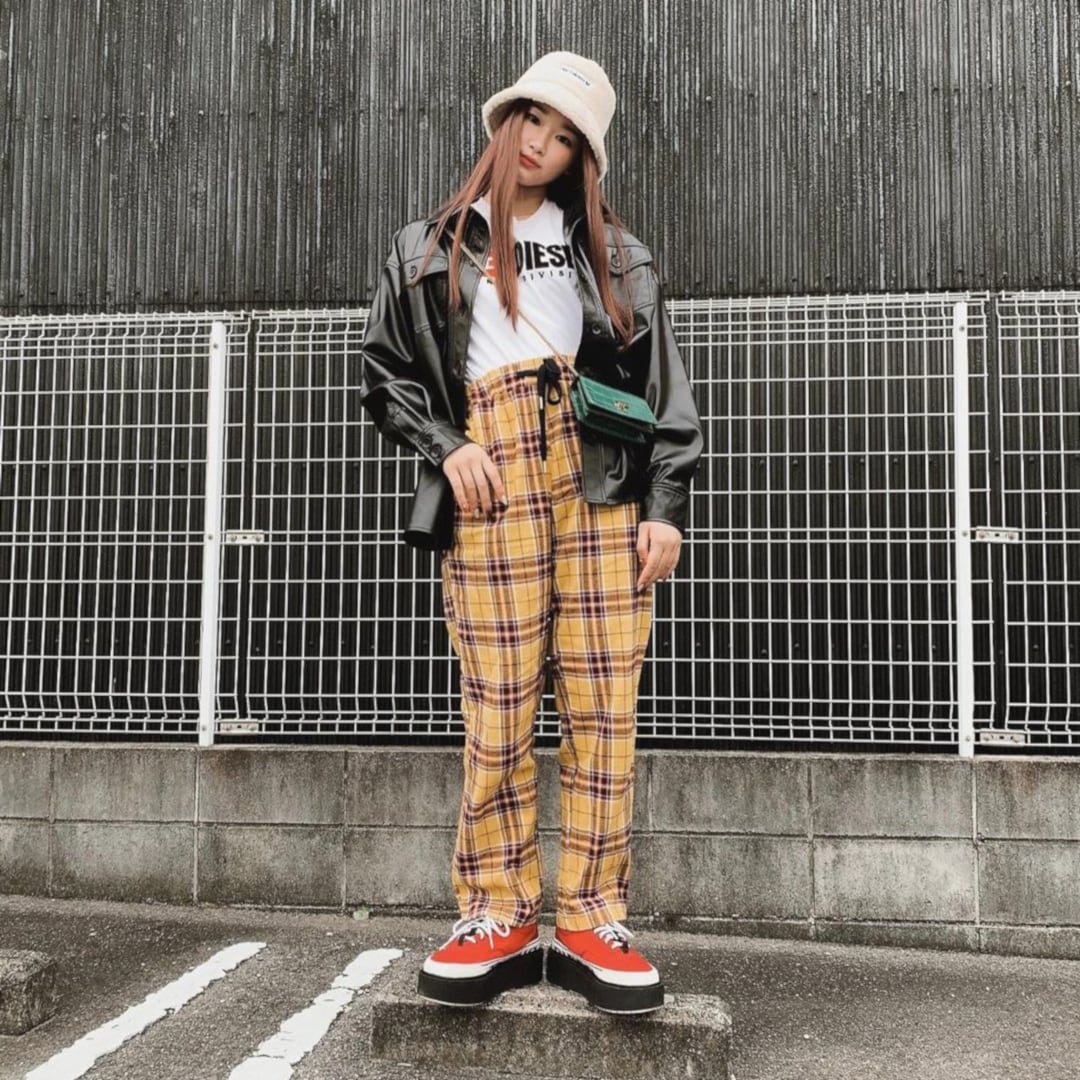 50%OFF】チェックパンツ(YELLOW×BROWN) | VOLCAN&APHRODITE 公式通販