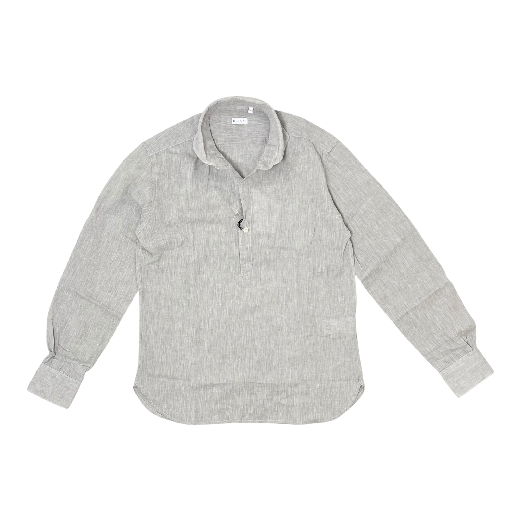 ORIAN(オリアン) Cotton Linen Pullover Shirt(KH30F)/LT.GRAY