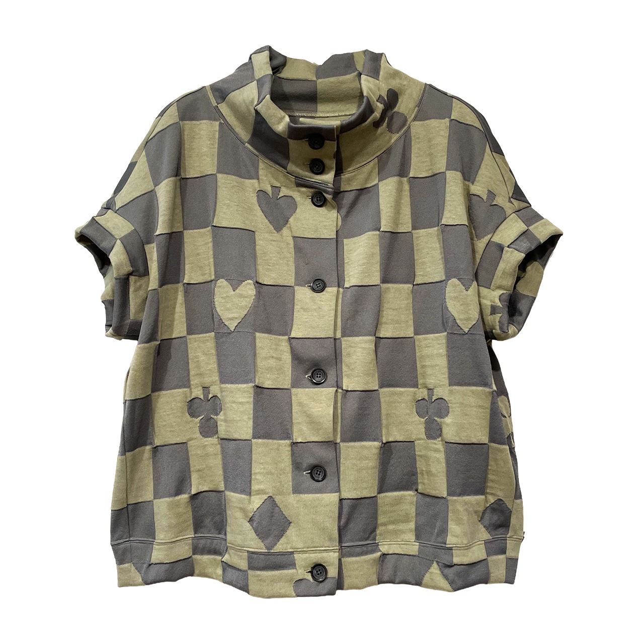 【最新作】トランプブロックレイヤードトップス【260-9227】Trump Block Layered Top