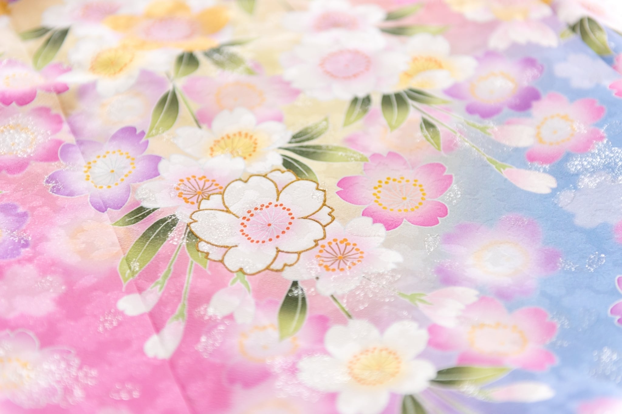 色打掛レンタル フルセット 虹地枝垂桜花文 031 | きものレンタル as