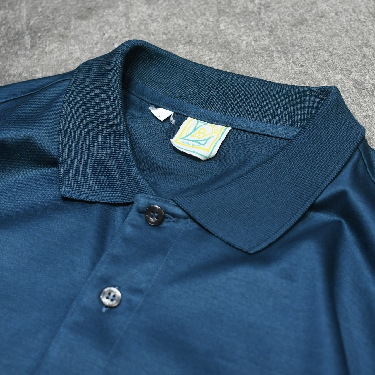 rayon blend design polo shirt navy
