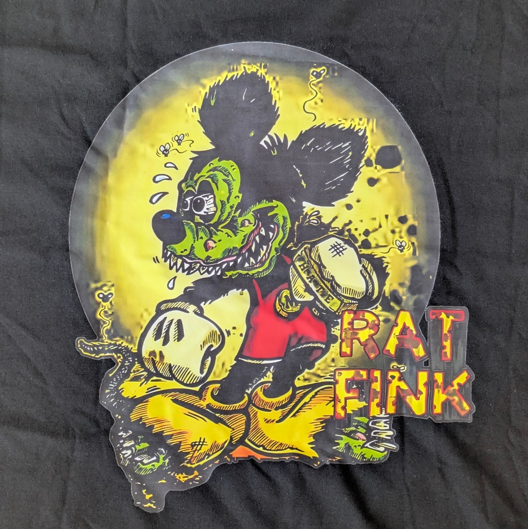 【 RATFINK（ ラットフィンク ) 】ミッ◯ーパロT / Tシャツ / BLACK〚アメリカン雑貨 アメトイ〛