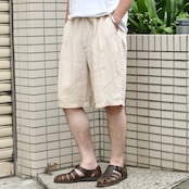 BOHIO linen 2tuck slacks shorts