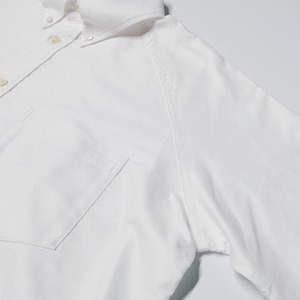 ( WHITE ) RAGLAN SLEEVE OXFORD SHIRT