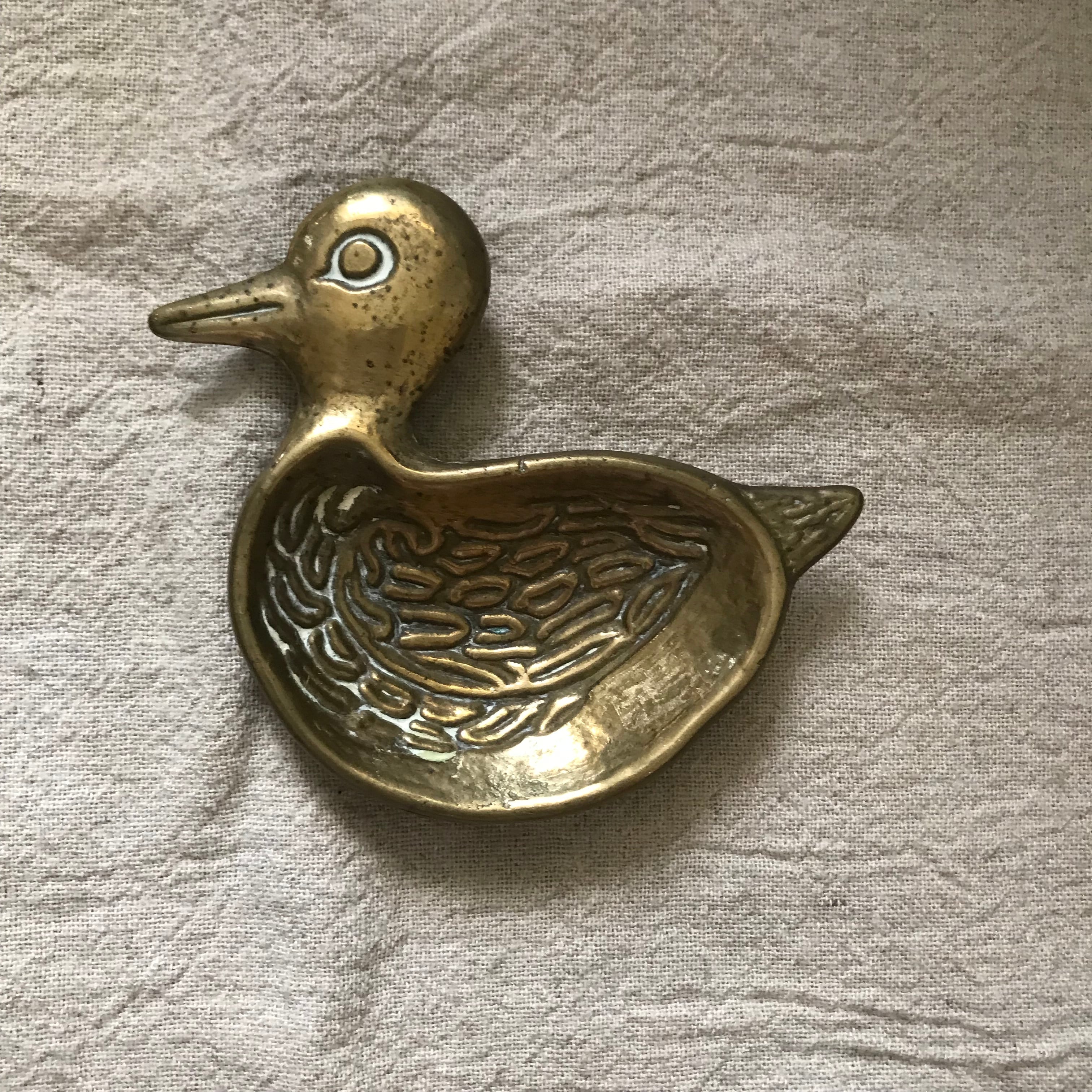 真鍮のアヒルのトレイ