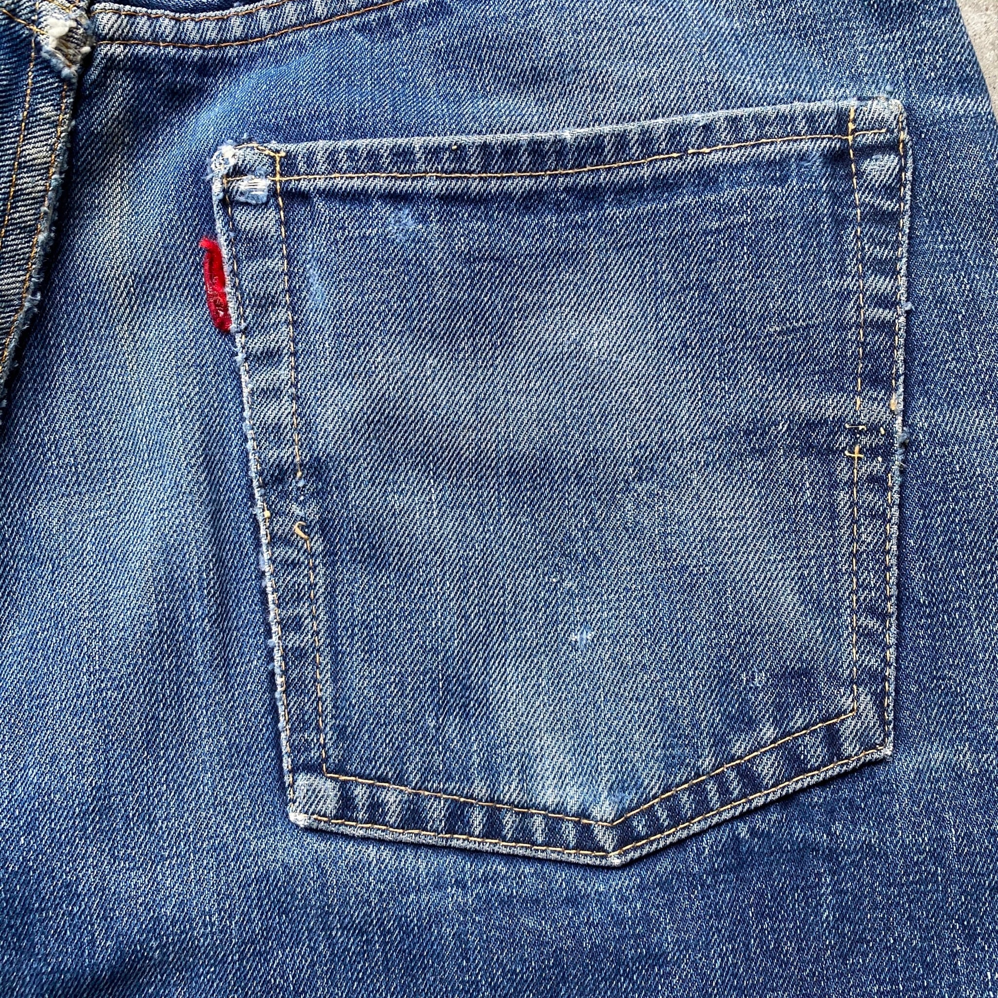 希少 60's 復刻 LEVI'S LVC 1967 505 BIGE 赤耳