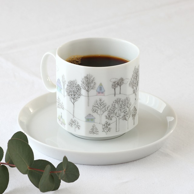 Rosenthal ローゼンタール Rut Bryk ルート ブリュック Winter Journey（冬の旅）カップ＆ソーサー ヴィンテージ　★わけあり★