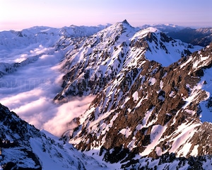 お部屋に山岳写真を★②槍ヶ岳春雪の夕焼け 【内田修作品】★選べるサイズ・額装・パネル仕上 お部屋に山岳写真を★②槍ヶ岳春雪の夕焼け 【内田修作品】★選べるサイズ・額装・パネル仕上