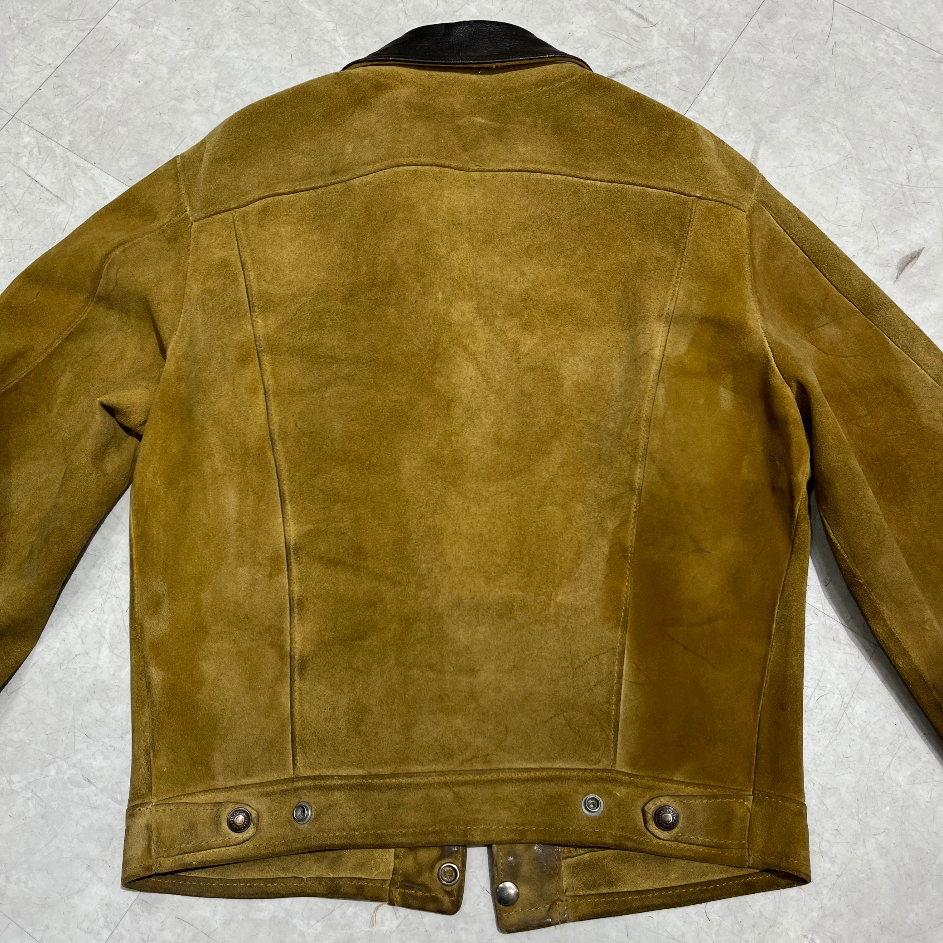 50s Levi's Short Horn Suede Lether Jacket 50年代 リーバイス