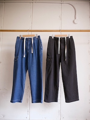 PWA, LINEN MIX DENIM TROUSERS