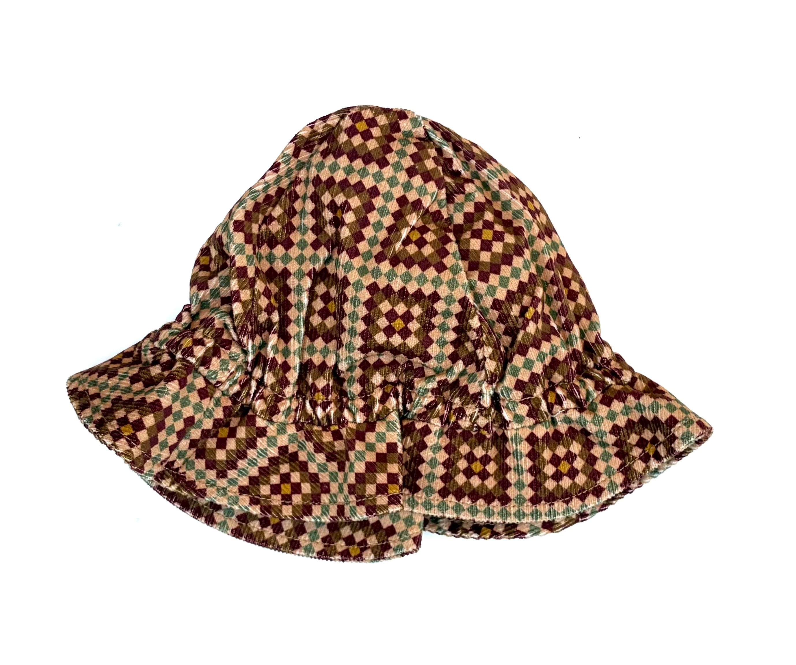 【26AW】&PAL(アンドパル)コーデュロイハット ボルドー(44/48/52)