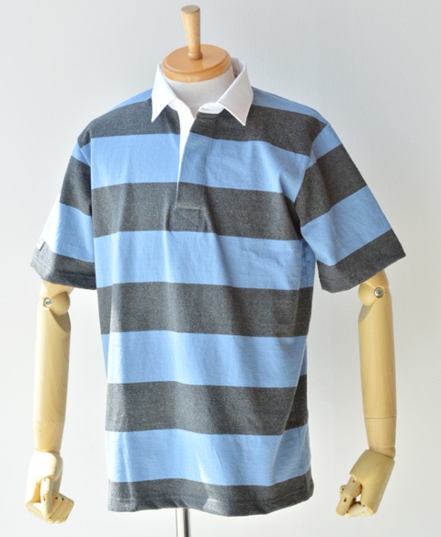 BARBARIANライトウエイト半袖レギュラーカラーラガーシャツ(QSE-08)COA/COL Mサイズ