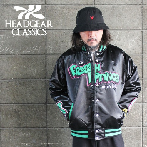 【 hg-jkt-fresh】HEADGEAR CLASSICS ヘッドギア クラシック DJ・ジャジー・ジェフ&ザ・フレッシュ・プリンス サテンジャケット アウター ヒップホップ HIPHOP