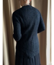 YASUTOSHI EZUMI zipper design knit-4564-3