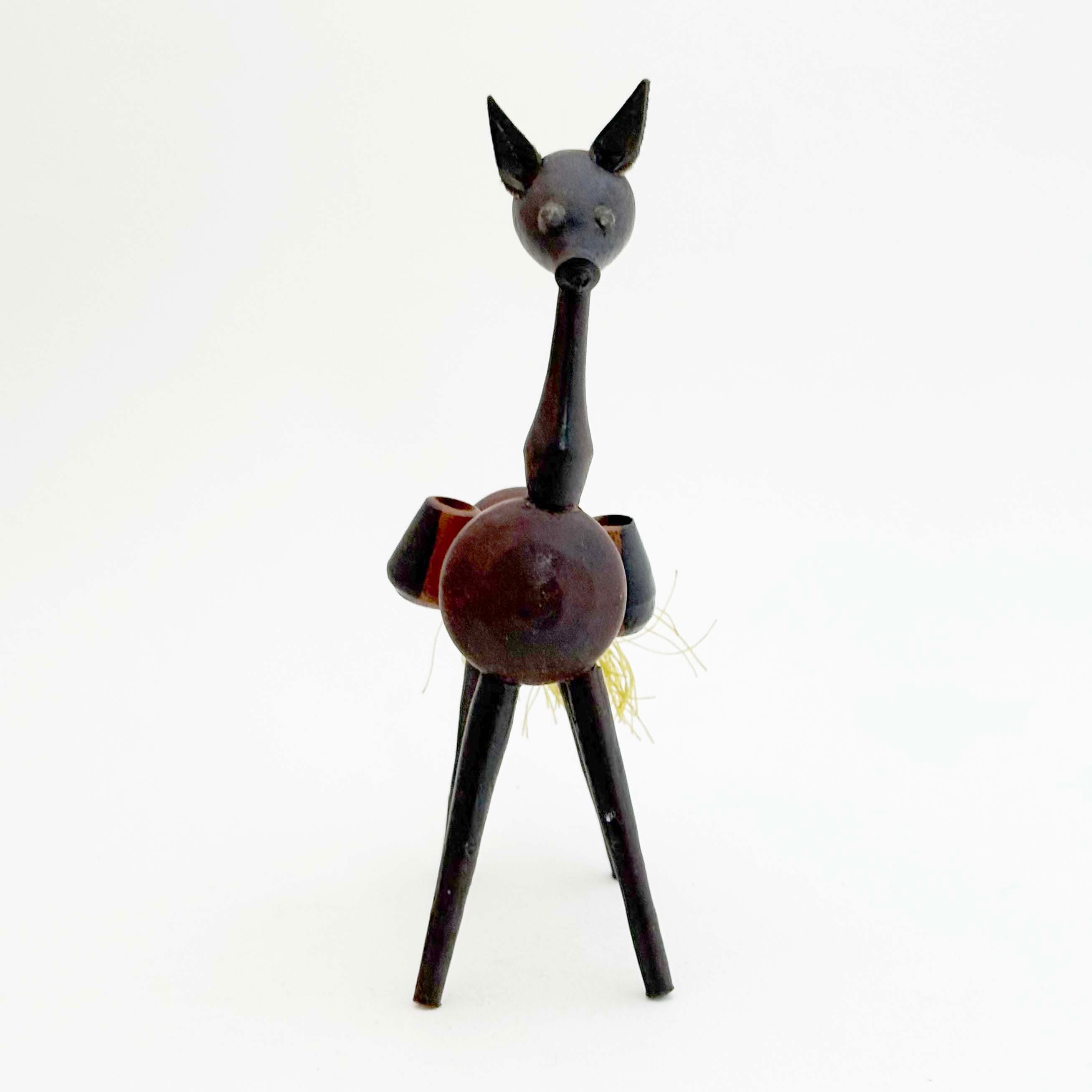 馬のヴィンテージ木人形（メキシコ製）