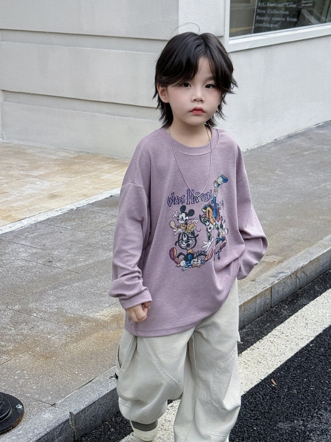 2color WHAT HAPPEN イラストT