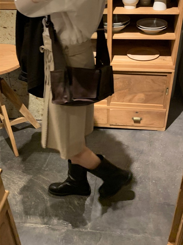 (予約) ounce / Apron wrap skirt 2color