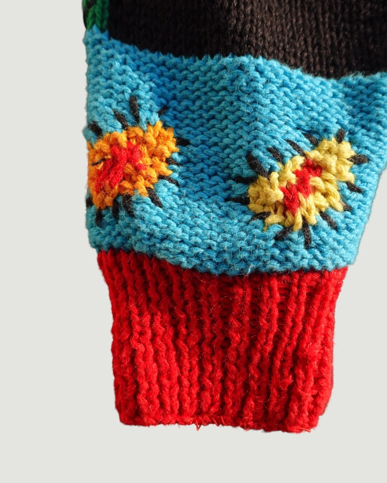 【古着】月と星に吠えるコヨーテのカーディガン - 7