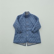 〈 eLfin Folk 〉Cotton lawn Quilt Coat / elf-232F24 / アウター / sky blue / 140〜155