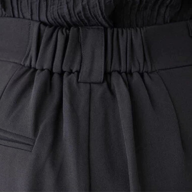 Ruffle front wide pants C1241