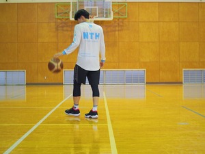 “NTH PRACTICE PANTS” colour Black×Darkgrey