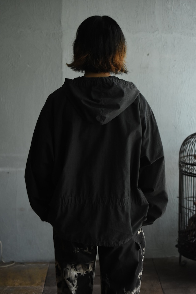 Utah/“swiss army” snow camouflage anorak parka/black over dye & draw code/rework