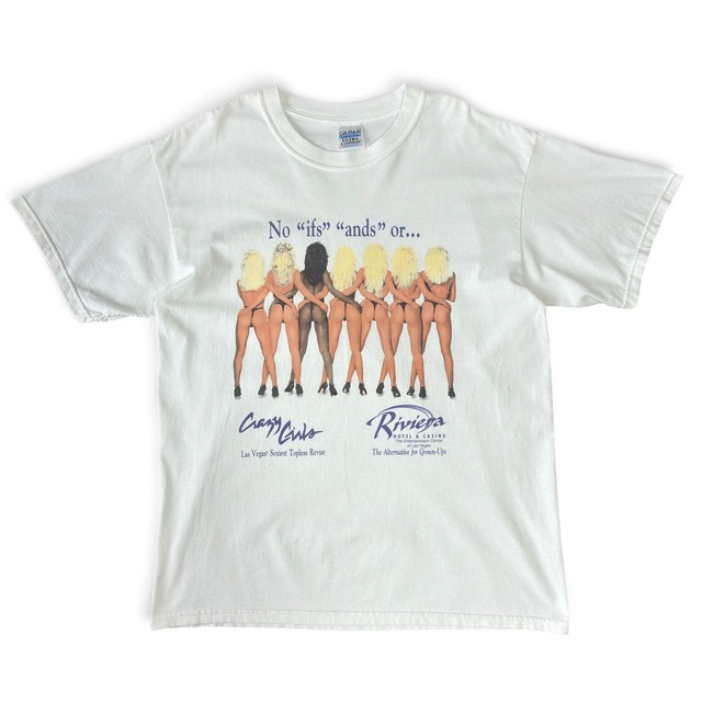 00s "CRAZY GIRLS" RIVIERA LAS VEGAS ヴィンテージ Tシャツ エロT