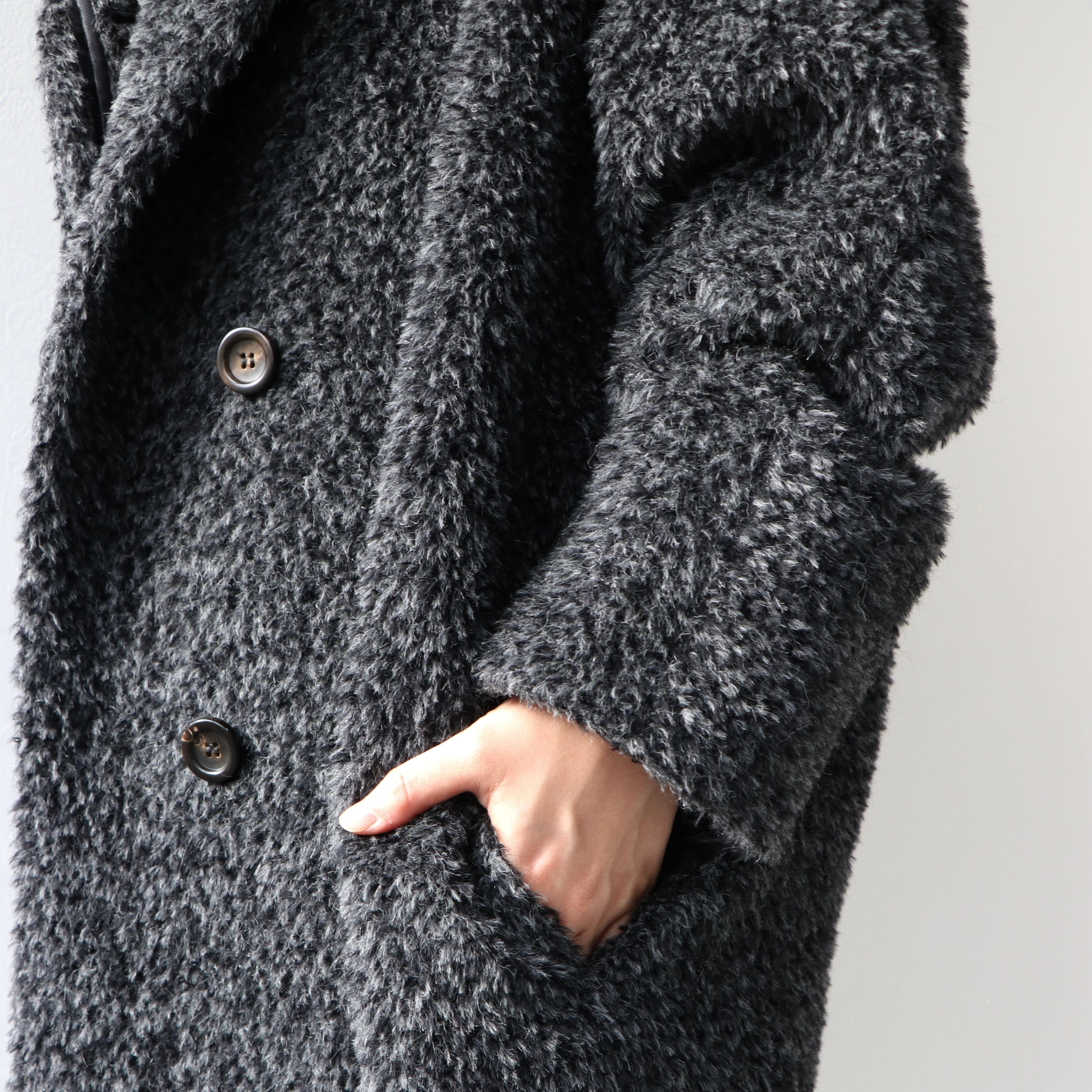Max Mara アルパカ シャギーコート グレー マックスマーラ | 2122TOKYO