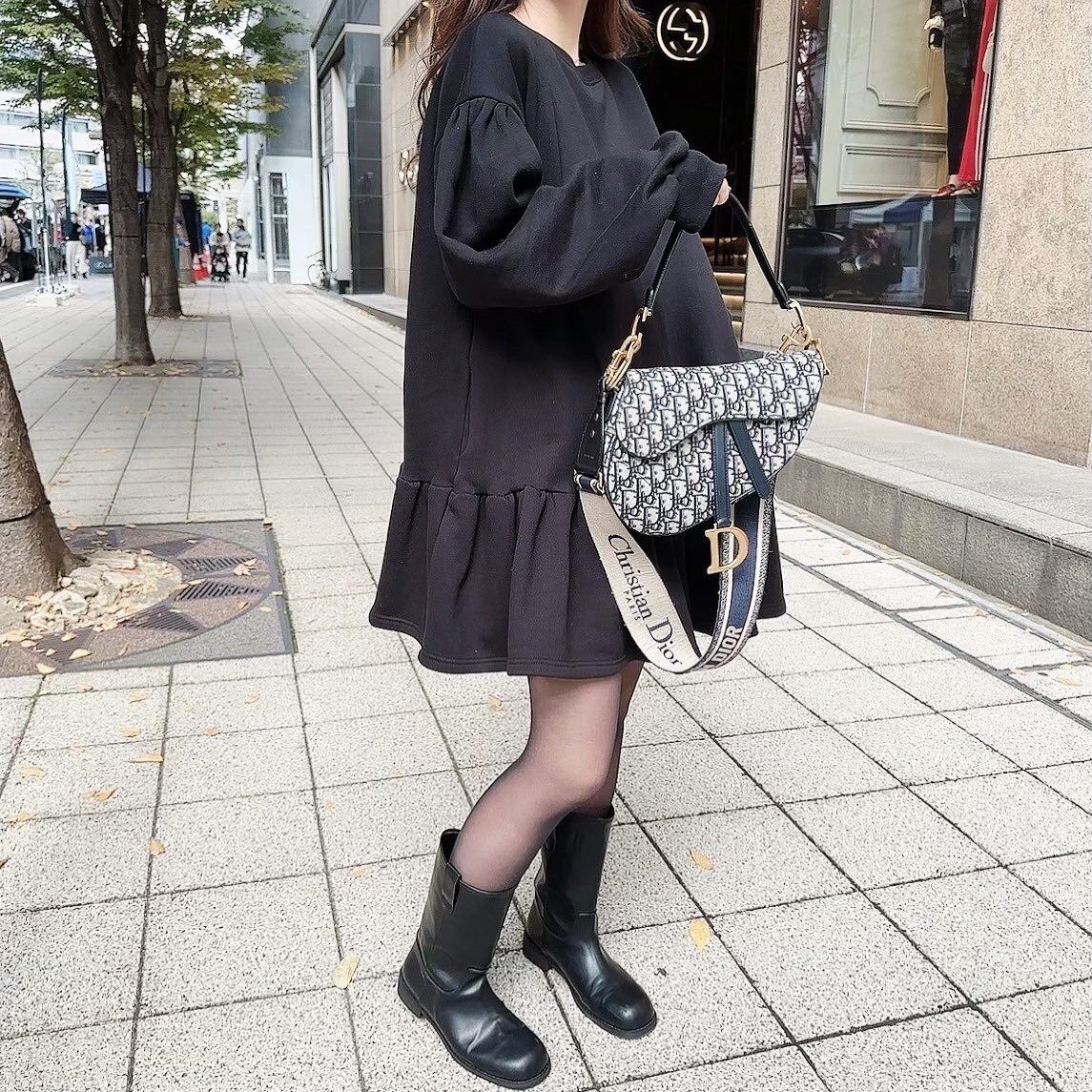 Sweat mini op / black (1月上旬〜中旬頃発送予定)