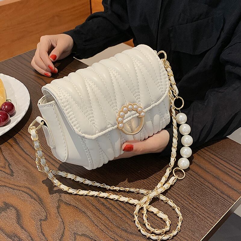 パールチェーン サマー 夏物 真珠 メッセンジャーバッグ Tiancai_Wing_Bag52742969196