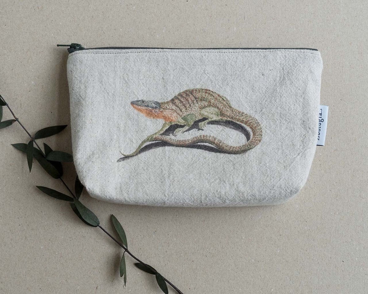 図鑑のポーチ（トカゲ）／Pouch - lizard | Zoologia