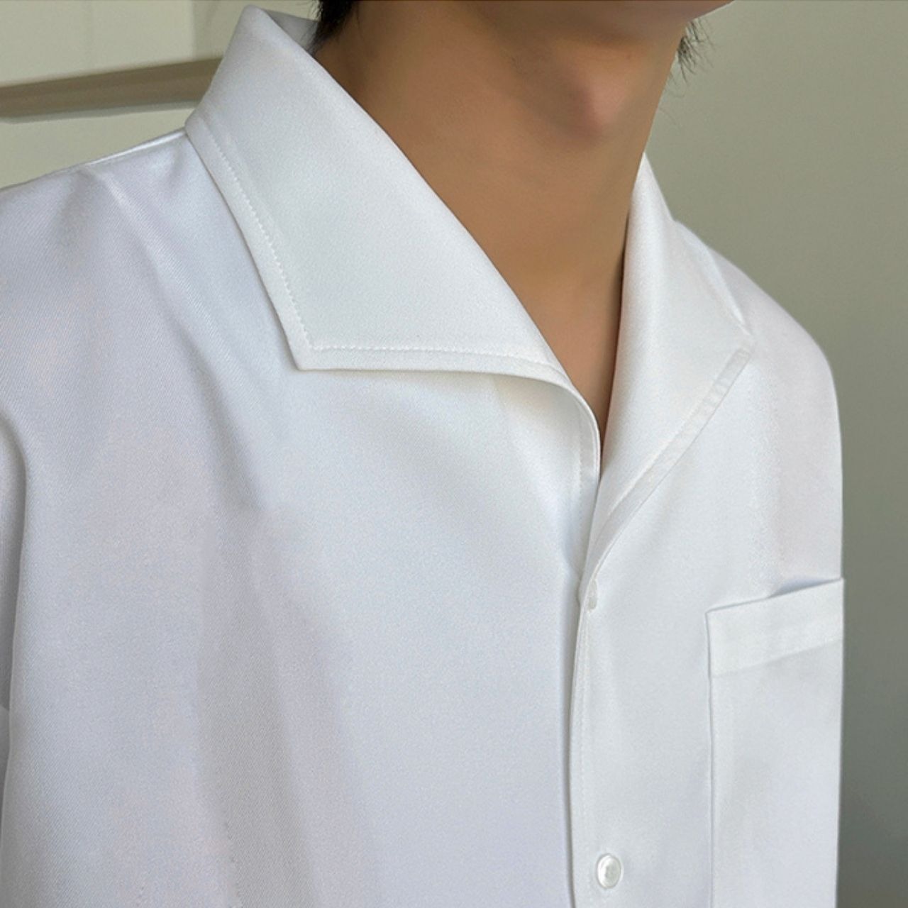 モードカラーホワイトシャツ　MT0080409