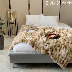 [150cmx200cm] ラグジュアリーファーブランケット / 毛布 / ベッドリネン / フットスロー / ひざ掛け【セレクト商品】[Mellifluous / メリフルアス]