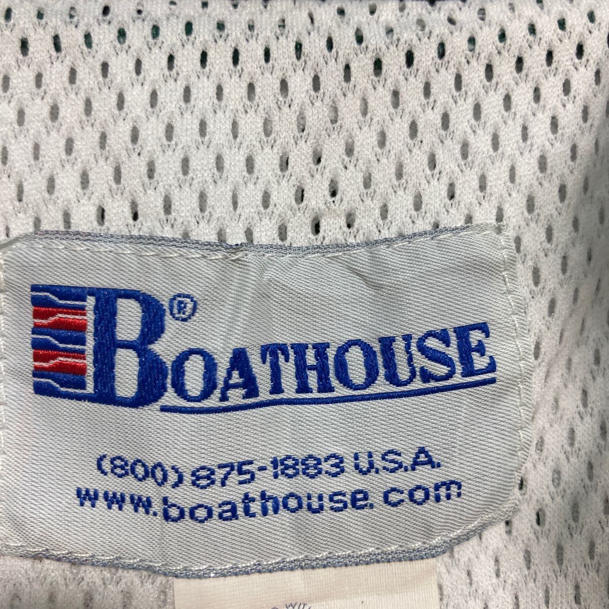 BOATHOUSE ジップアップ ナイロン ジャケット XL グリーン BOATHOUSE ジップアップ ナイロン ジャケット XL グリーン