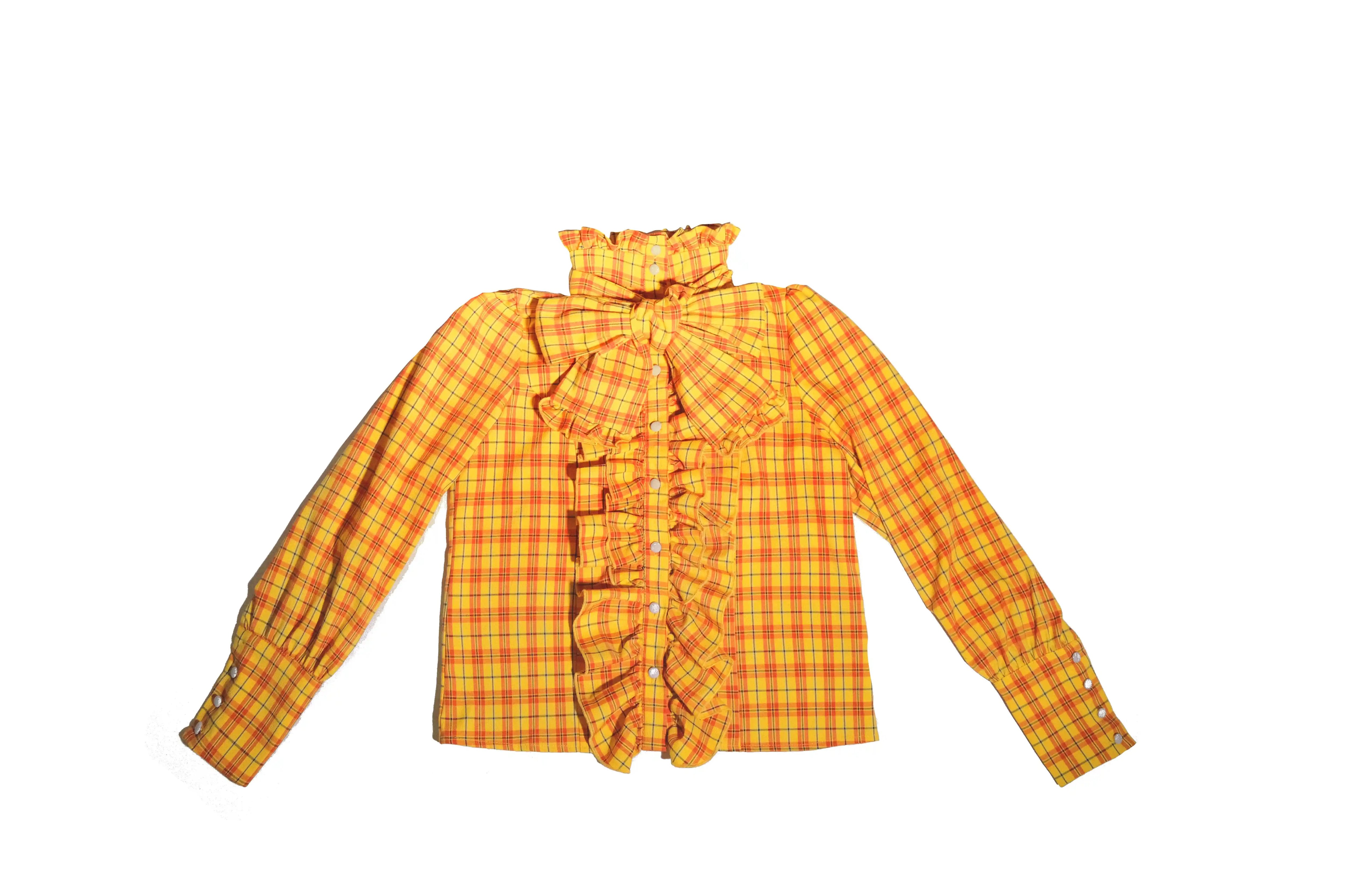 入荷済み「CATCOCOON・A DOLL'S HOUSE」チェック柄 ブラウス