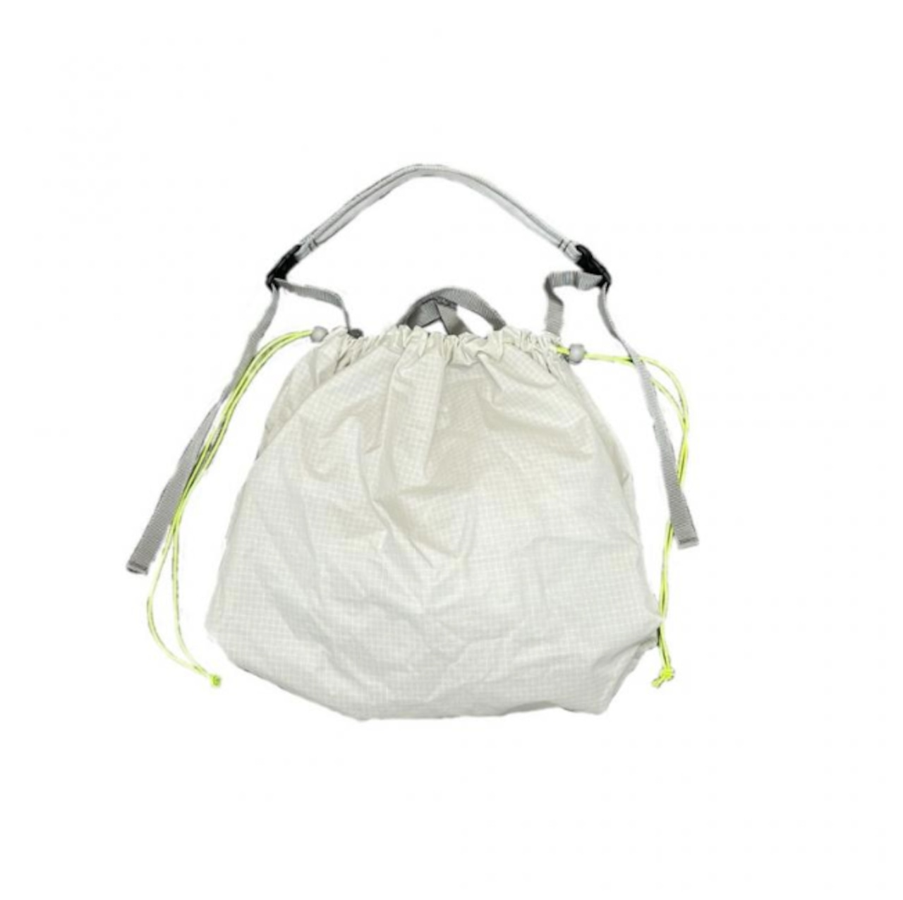 〈 MOUN TEN. 24SS 〉 drawcord gym bag "ジムバッグ" / lime