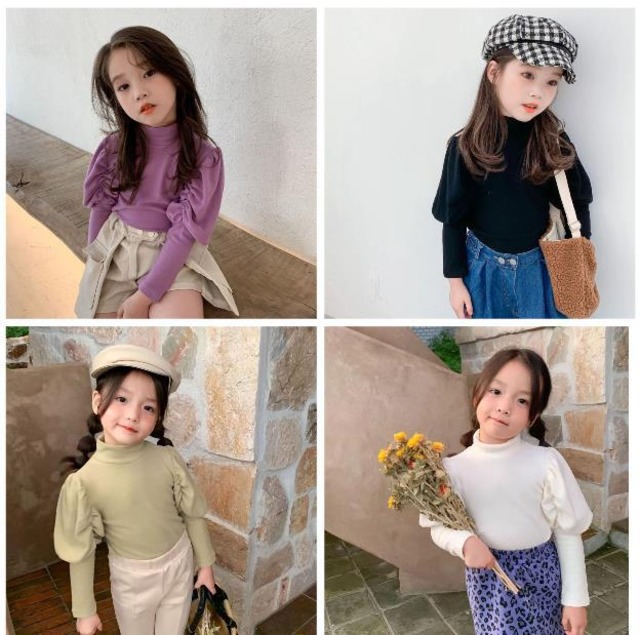 キッズ トップス 韓国子供服 女の子 4色 Syanu Shop子供服 韓国子供服 韓国ベビー服 キッズベビー