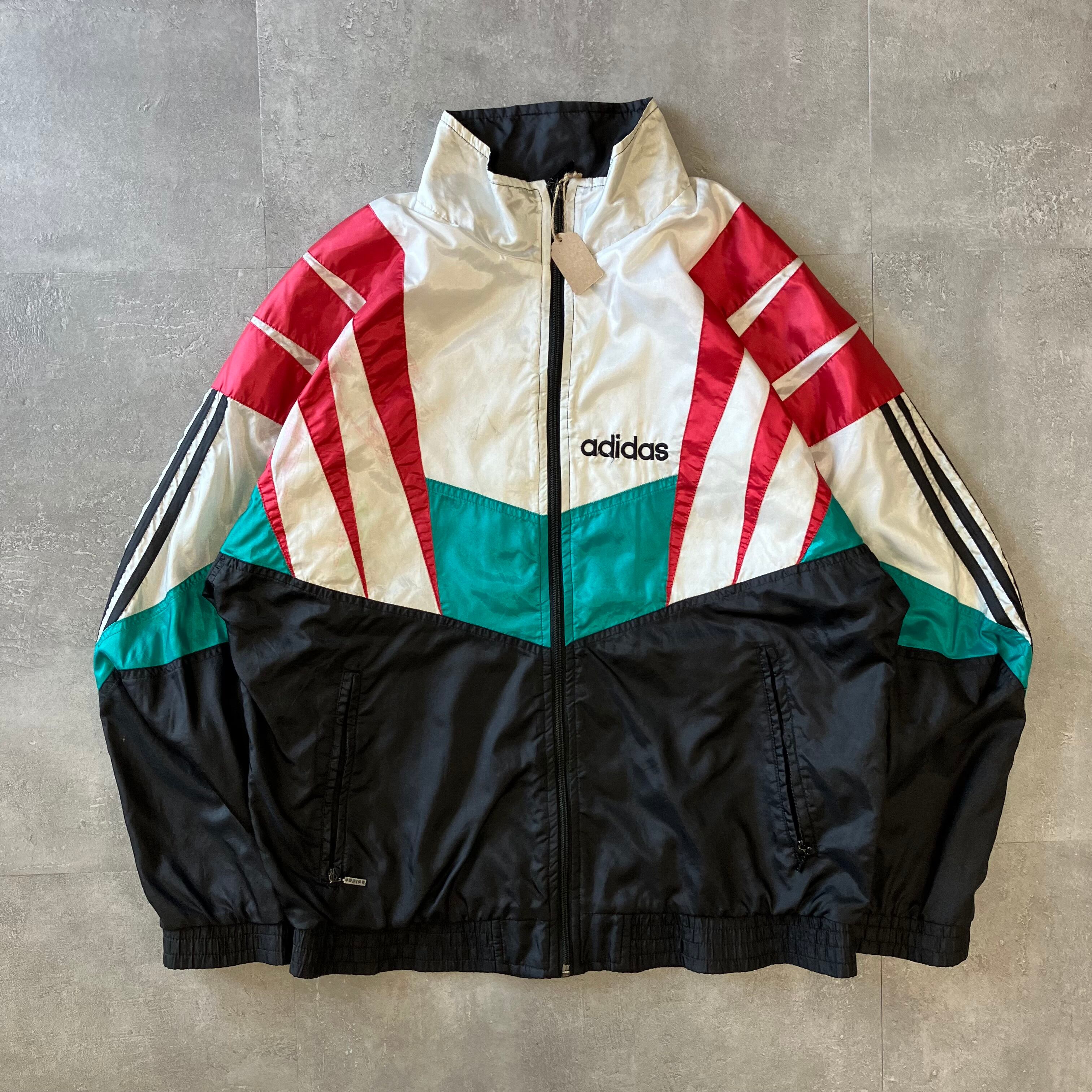 adidas 80s ナイロンジャケット マルチカラー No.1638