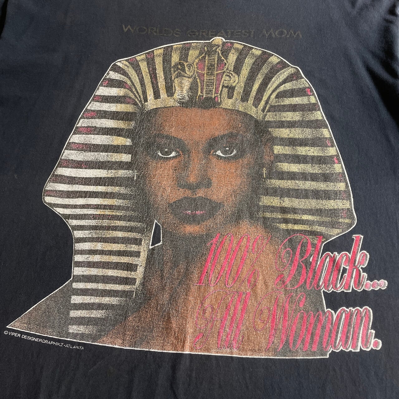 90年代 USA製 100% BLACK ALL WOMAN プリントTシャツ メンズXL 古着