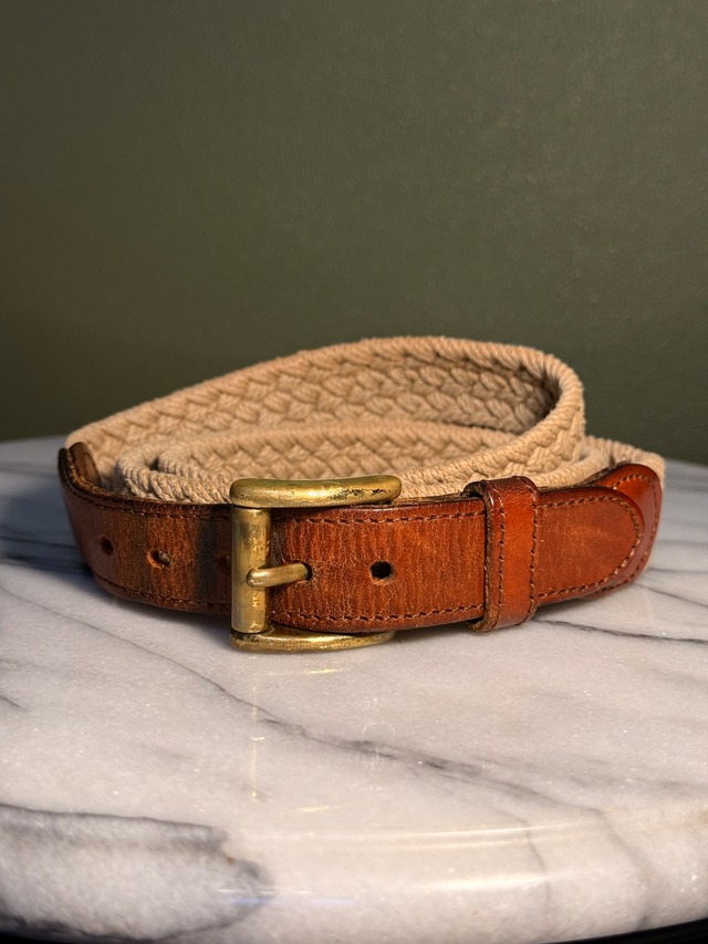 USA製 “Leather Man” Handmade Leather Belt made in USA