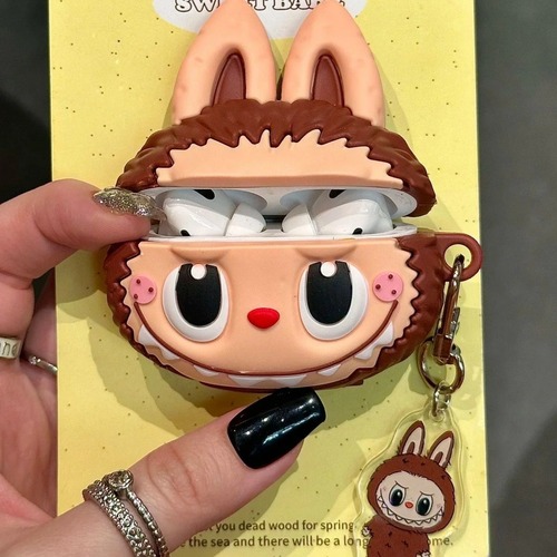 ラブブ イヤホンケース AirPods キーホルダー付き