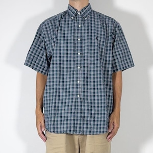 90s Ralph Lauren Plaid S/S shirt BLAKE L 古着