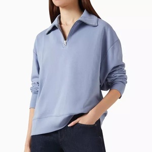 rag&bone　THE EVERYDAY TERRY HALF ZIP　DUST BLUE