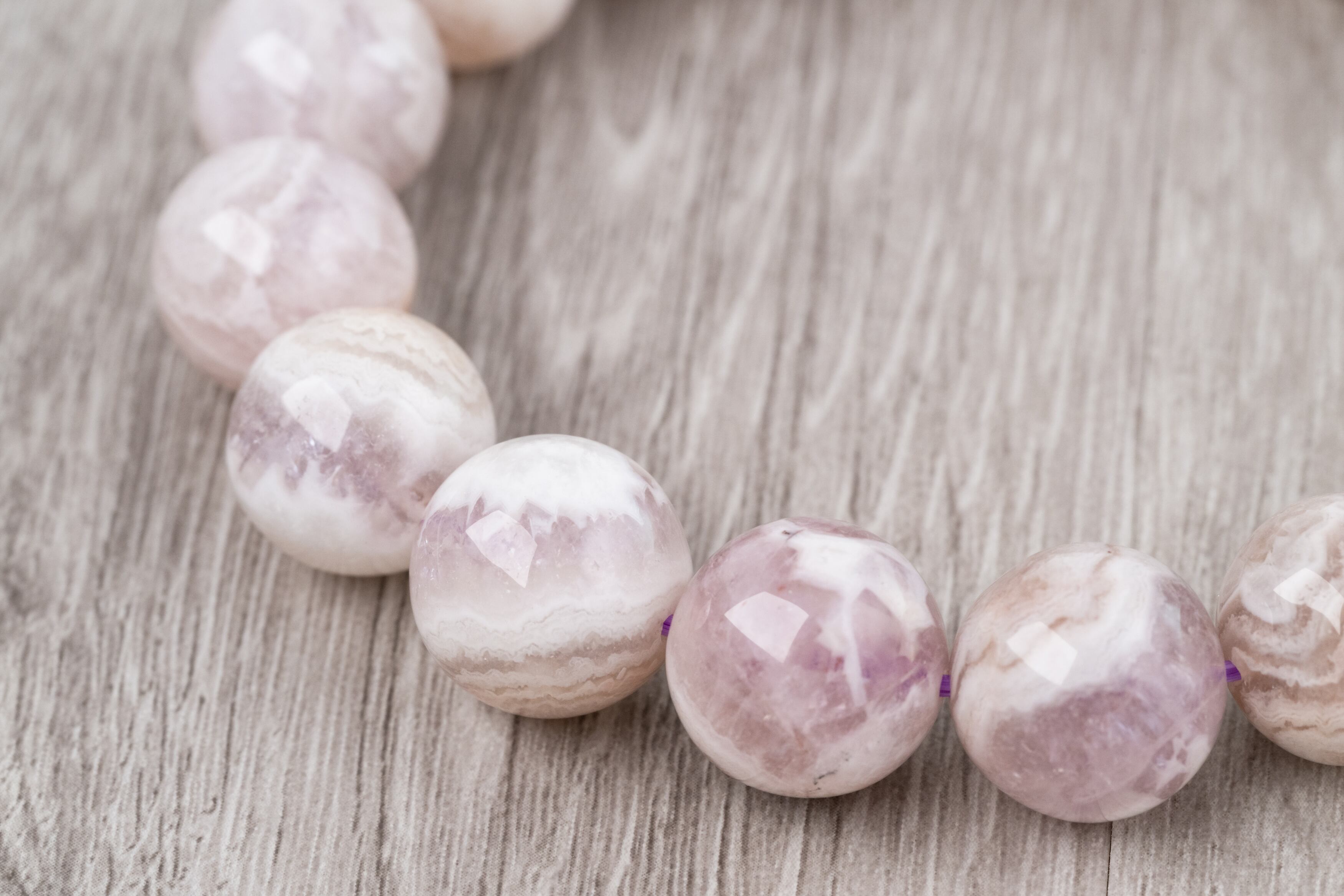 ◇一点物◇クレイジーレースアゲート（アメジスト） 13.5mm