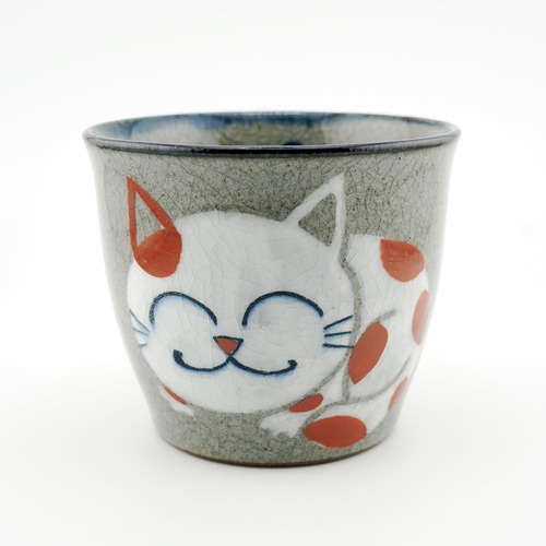 猫そばちょこ(スマイルキャッツマルチカップ)赤