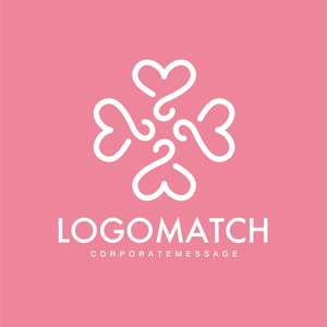 ハートのハンガーのロゴ