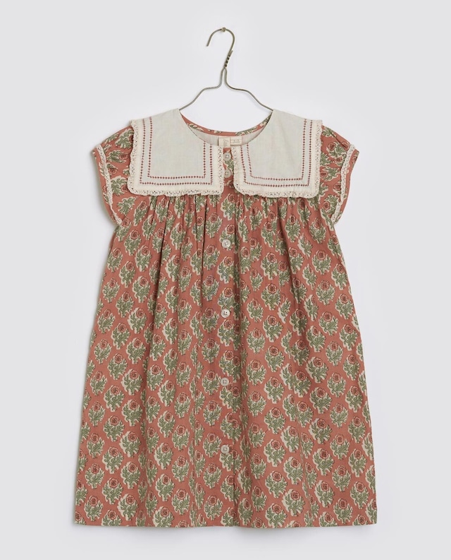 ラスト1点  Little cotton clothes/Organic Nova Dress - Summer Jam Floral