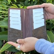 ウォレット ステルス エレファント 【手染めブラウン】